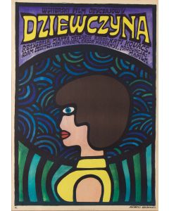 Andrzej Krajewski / Andre de Krayewski, Plakat do filmu "Dziewczyna", 1968 - pic 1