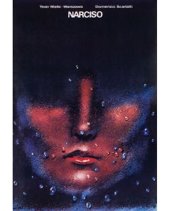 Waldemar Świerzy, Plakat do opery "Narciso" Domenica Scarlatiego, Teatr Wielki w Warszawie, 1978 - pic 1