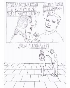 / Iskra, "Gdzie są drzewa", komiks satyryczny, XXI w. - pic 1