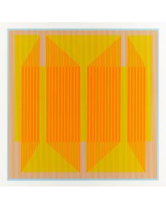 Julian Stańczak, "Emerging Orange", 1970 - pic 1
