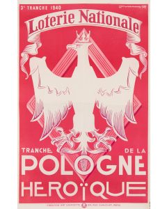 Louis Marcoussis, Loterie Nationale Tranche de la Pologne Heroique, 1939 - pic 1