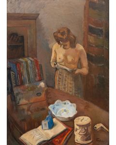 Adolf Feder, Kobieta czytająca list, 1939 - pic 1