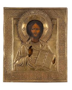 Ikona - Chrystus Pantokrator, koniec XIX w. - pic 1