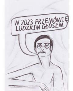 Bolesław Chromry, Bez tytułu, komiks satyryczny, 2023 - pic 1