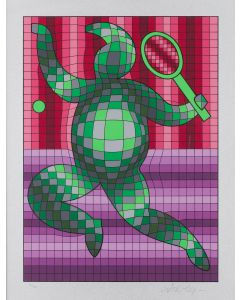 Victor Vasarely, Tenisista, 2 poł. XX w. - pic 1