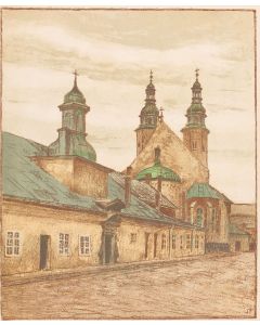 Stefan Filipkiewicz, Kościół św. Andrzeja z teki "Kraków. Sześć Autolitografii", 1926 - pic 1