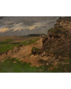 Marian Wawrzeniecki, Pejzaż z zachmurzonym niebem, 1890 - pic 1