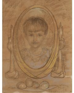 Stanisław Ignacy Witkiewicz / Witkacy, Portret dziewczynki (Anna Zięba), 1935 - pic 1