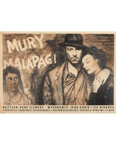 Wojciech Fangor, Plakat do filmu "Mury Malapagi", reż. Rene Clement, 1952 - pic 1