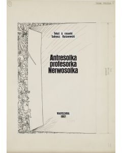 Tadeusz Baranowski, "Antresolka profesorka Nerwosolka", plansza tytułowa, 1985 - pic 1