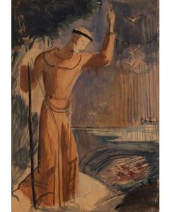 Antoni Michalak, "Święty Antoni, szkic do obrazu", 1931 - pic 1