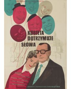 Wiktor Górka, Plakat filmowy "Kobieta dotrzymuje słowa", reż. J. Mach, 1953 - pic 1
