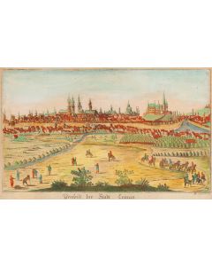 Joseph Eder, A. Sommer, XVIII w., Panorama Krakowa ("Prospekt der Stadt Cracau"), 1790 - pic 1