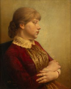 Maurycy Gottlieb, Portret młodej kobiety, 1875 - pic 1