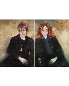 Jerzy Duda-Gracz, Portrety Anny i Marii Bojarskich - dyptyk, 1998 - pic 1