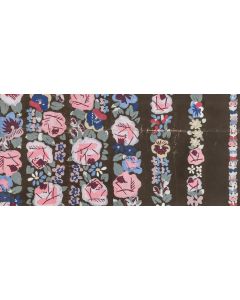 Raoul Dufy, Projekt tkaniny - pasy kwiatowe, okres międzywojenny - pic 1