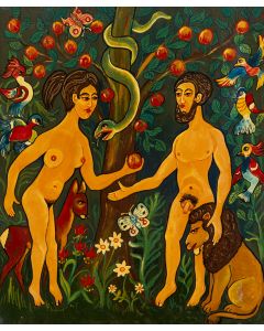 Ludwik Gołąb, Adam i Ewa w raju, 1988 - pic 1