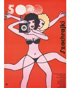 Jerzy Flisak, Plakat filmowy "Szachrajki", reż. Helmut Kratzig, 1983 - pic 1