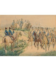 Zygmunt Andrzej Pachniewski, Scena napoleońska , 1915 - pic 1