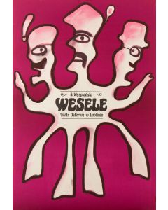 Jan Lenica, Plakat teatralny "Wesele", Stanisław Wyspiański, Teatr Osterwy w Lublinie, 1974 - pic 1