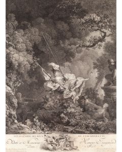 Jean-Honoré Fragonard, Na huśtawce , XVIII w. - pic 1