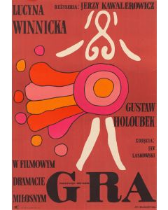 Jan Młodożeniec, Plakat do filmu "Gra", reż. Jerzy Kawalerowicz, 1969 - pic 1