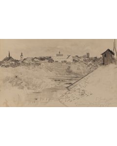 Leon Wyczółkowski, Widok na Sandomierz, 1925 - pic 1