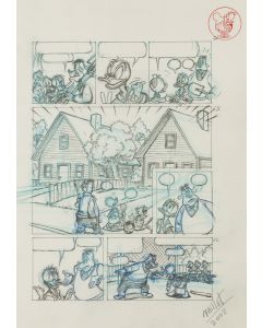 Jose Maria Millet Lopez, Kaczor Donald, ilustracja komiksowa, 2008 - pic 1