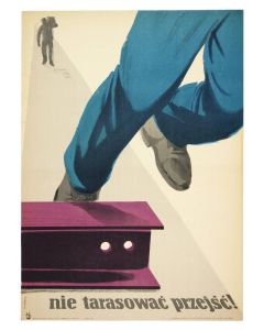 Wiktor Górka, Plakat BHP "Nie tarasować przejść!", 1955 - pic 1