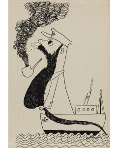 Bohdan Butenko, Kapitan, ilustracja satyryczna, 2 poł. XX w. - pic 1