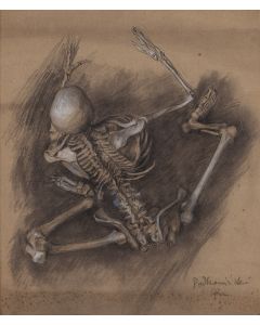 Władysław Podkowiński, Studium do obrazu "Taniec szkieletów", 1892 - pic 1
