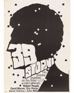 Waldemar Świerzy, Plakat filmowy "39 stopni", reż. Don Sharp, 1980 - pic 1