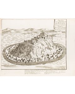 Nicolas de Fer, Widok zamku Palanka (Profil de la fortresse de Mongast.), 1692 - pic 1