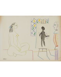 Pablo Picasso, "La Comedie Humaine" ("Komedia ludzka"), 1954 - pic 1