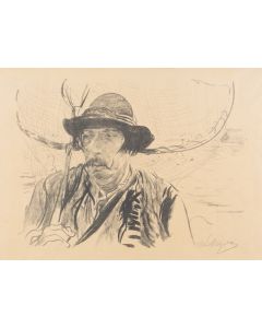 Leon Wyczółkowski, ""Hucuł z siecią na ramieniu - Jaremcze", 1910 - pic 1