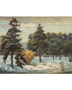 Helena Krajewska, Zima w lesie, 1986 - pic 1