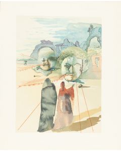 Salvador Dalí, "Czyściec, Pieśń XX" z cyklu "Boska komedia" ("Chciwość i marnotrawstwo"), 1960 - pic 1