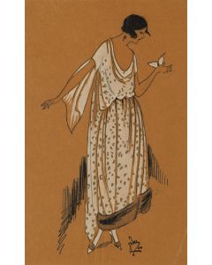 Germaine-Paule Joumard / Joujou, Rysunek modowy do miesięcznika Très Parisien, lata 20./30. XX w. - pic 1
