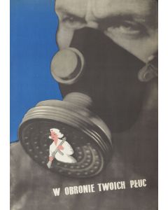 Nieznany, Plakat BHP “W obronie twoich płuc”, lata 50. XX w. - pic 1