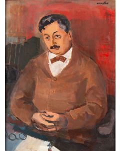 Rajmund Kanelba (Kanelbaum), Portret Szaloma Asza, XX w. - pic 1