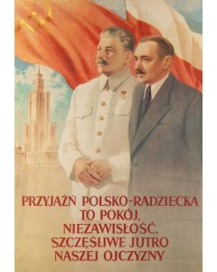 Maciej Nehring, "Przyjaźń Polsko-Radziecka", plakat , 1952 - pic 1