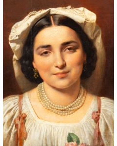 Leonard Straszyński, Portret młodej rzymianki, 1864 - pic 3