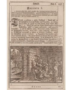 Autor nieznany, Strona z Biblii z grafiką, XVII/XVIII w. - pic 1