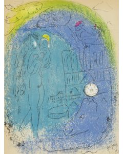 Marc Chagall, "Matka z dzieckiem przed Notre-Dame", z cyklu "Wizja Paryża", 1952 - pic 1