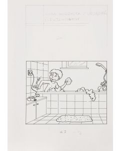 Szarlota Pawel, "Kuba korzysta z urządzeń elektrycznych", projekt ilustracji, 2 poł. XX w. - pic 1