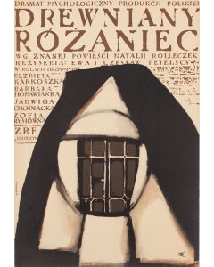 Waldemar Świerzy, Plakat do filmu "Drewniany różaniec", reż. Ewa i Czesław Petelscy, 1964 - pic 1