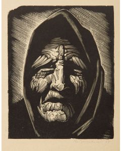 Wojciech Jakubowski, Głowa staruszki, 1957 - pic 1