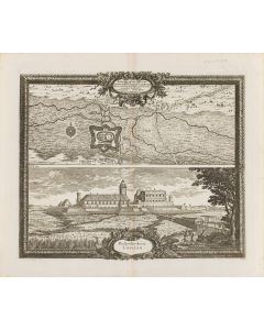 Eryk Dahlberg, Rzut oraz widok zamku w Łowiczu ("Ichnographia operum quibus SRM Sueciae Lovitzium…"), 1696 - pic 1