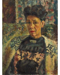 Zygmunt Gąsiorowski, Portret kobiety w salonie, 1947 - pic 1