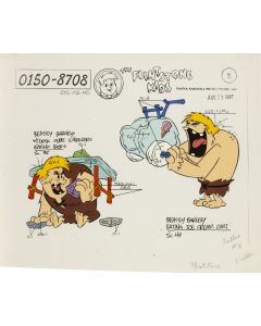 Hanna-Barbera Cartoons, Inc./DC, "Dzieciństwo Flintstonów", projekt do folii animacyjnej, 2 poł. XX w. - pic 1